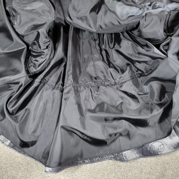 VTG SL Fashions Taffeta Party Dress Womens 16W Silver Black Evening Cocktail New - Picture 9 of 16